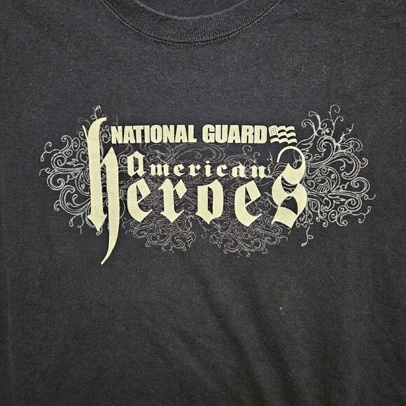 National Guard American Heroes Navy Blue Short Sleeve Size XL T-shirt EUC - Picture 3 of 6